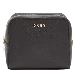 Black Leather DKNY Clutch