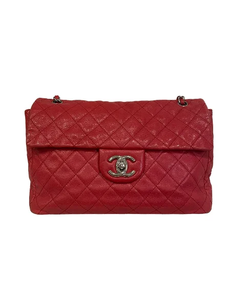 Red Leather Chanel Crossbody Bag