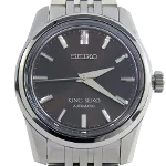 Black Metal Seiko Watch