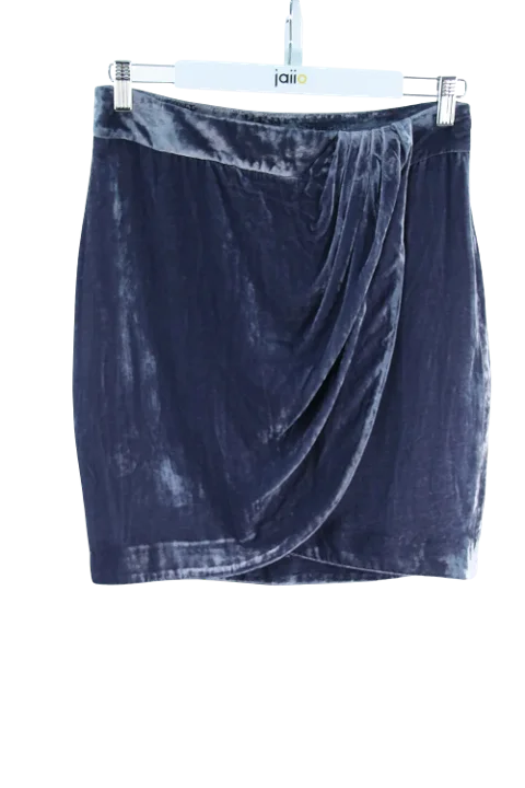 Blue Viscose Heimstone Skirt