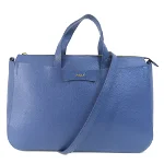 Blue Leather Furla Handbag