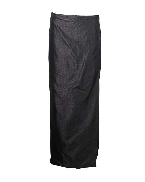 Grey Silk Dries Van Noten Skirt