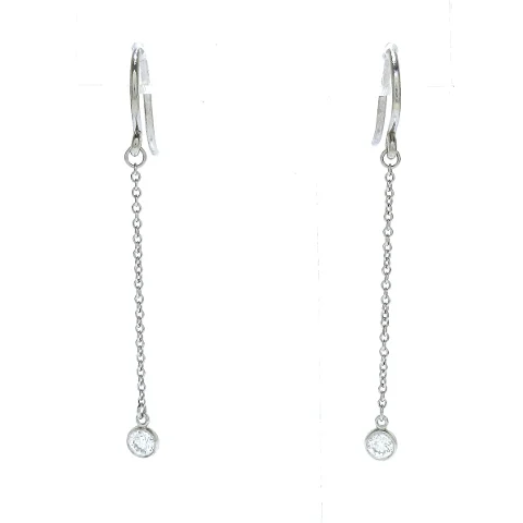 Silver Platinum Tiffany & Co. Earrings