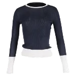 Navy Silk Dior Sweater