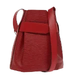 Red Leather Louis Vuitton Sac d'épaule