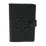 Black Leather Chanel Agenda