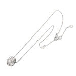 Silver White Gold Bvlgari Necklace