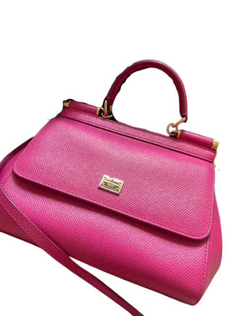 Pink Leather Dolce & Gabbana Handbag