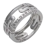 Grey White Gold Bvlgari Ring