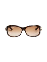 Brown Fabric Gucci Sunglasses