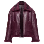 Burgundy Wool Balenciaga Jacket