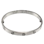 Silver White Gold Cartier Bracelet