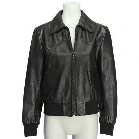 Black Leather Celine Jacket