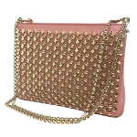 Pink Leather Christian Louboutin Shoulder Bag