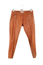 Brown Leather Paul & Joe Pants