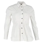 White Cotton Ganni Shirt