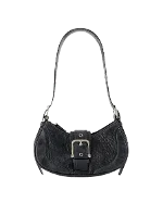 Black Leather Osoi Shoulder Bag