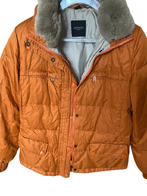 Orange Fabric Max Mara Jacket