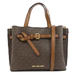 Brown Plastic Michael Kors Handbag