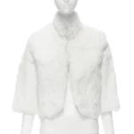 White Fur Matthew Williamson Jacket