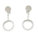 Silver White Gold Bvlgari Earrings