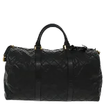 Black Leather Chanel Travel Bag