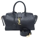 Black Leather Yves Saint Laurent Handbag