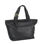 Black Leather Coach Handbag