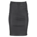 Black Leather Diane Von Furstenberg Skirt