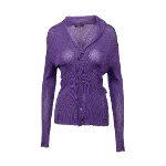 Purple Silk Prada Cardigan