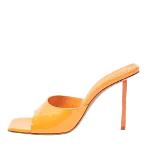 Orange Fabric Amina Muaddi Sandals