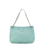 Green Leather Tory Burch Tote