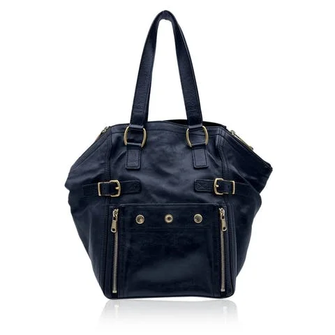 Black Leather Yves Saint Laurent Shoulder Bag