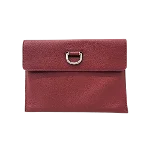 Red Leather Burberry Clutch