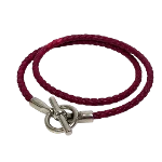 Red Leather Hermès Bracelet