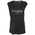 Black Fabric Balmain Top