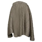 Brown Polyester Issey Miyake Pleats Skirt