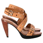 Brown Leather Tod's Sandals