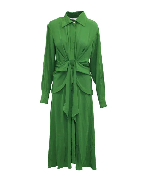 Green Silk Victoria Beckham Dress