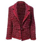 Red Wool Chanel Jacket