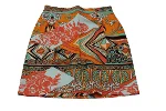 Orange Cotton MSGM Skirt