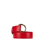 Red Leather Cartier Belt