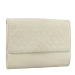 White Leather Saint Laurent Clutch