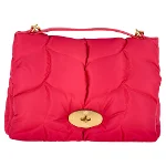 Pink Nylon Mulberry Crossbody Bag