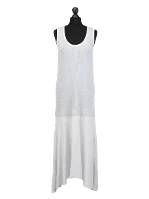 White Silk Agnona Dress