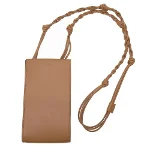 Brown Fabric Jil Sander Crossbody Bag