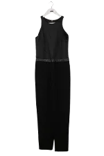 Black Polyester Maje Jumpsuit