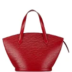 Red Leather Louis Vuitton Saint Jacques