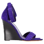 Purple Suede Celine Sandals