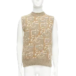 Beige Cashmere Dior Sweater